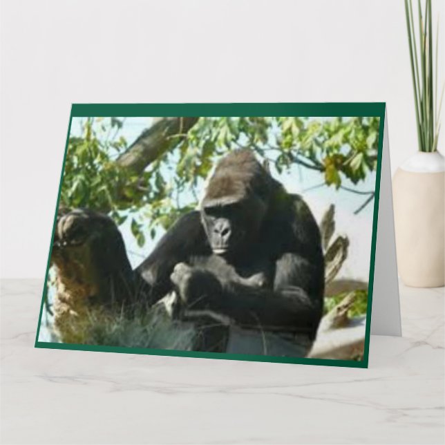 Cartão Gorilla Pensando (Frente)