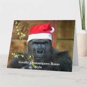 Cartão Gorilla Shenanigans: Estilo Xmas
