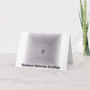 Cartão Gossamer Cute Spider em Saudações ao Dia das Bruxa