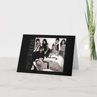 Cartão Gossip Girl Black and White Group Graphic
