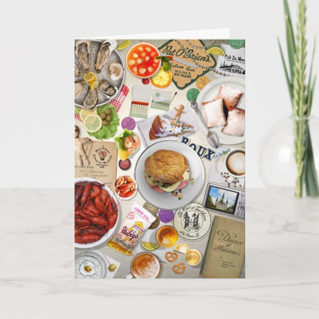 Cartão Gosto de Nova Orleans - Corte francês (Frente)