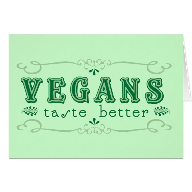 Cartão Gosto do Vegan (Frente Horizontal)
