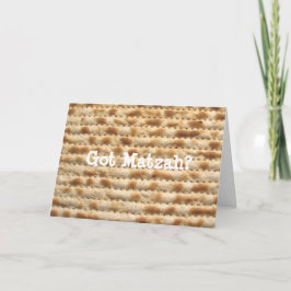 Cartão Got Matzah? Passover / Pesach greeting card