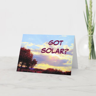 Cartão GOT SOLAR card