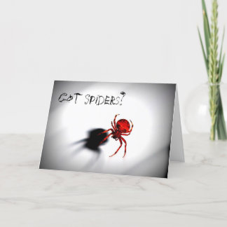 Cartão Got Spiders? Halloween greeting card