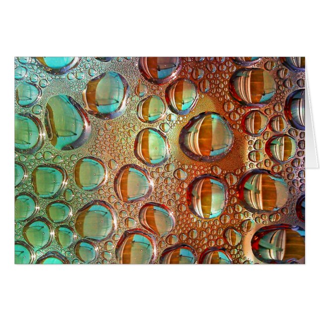 Cartão Gotas Arco-Íris (Frente Horizontal)