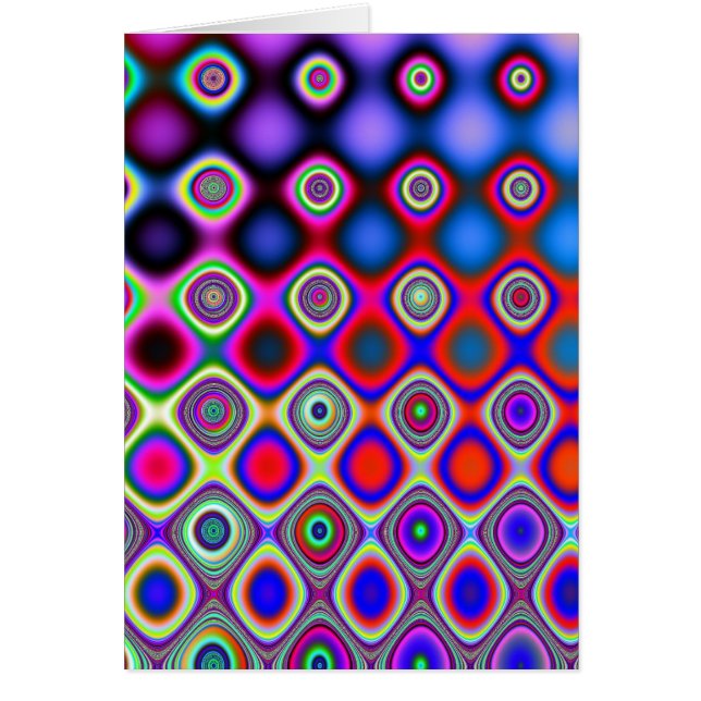 Cartão Gotas - arte do Fractal (Frente)