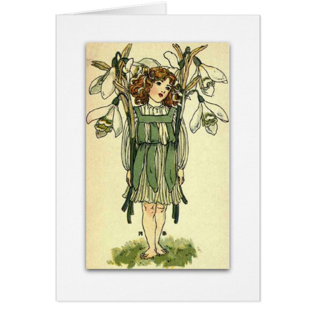 Cartão Gotas bonitas da neve por NELLIE BENSON (Frente)