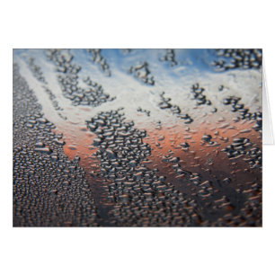 Cartão Gotas de água condensada