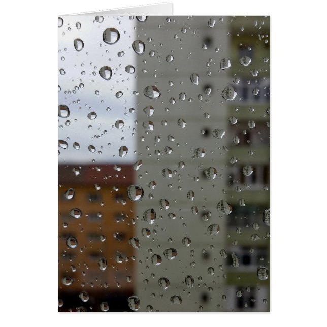Cartão Gotas de chuva (Frente)