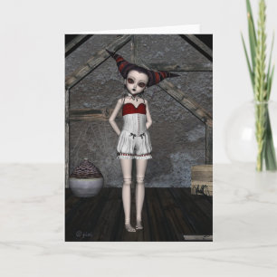 Cartão Goth Doll Tempest - Greeting Card