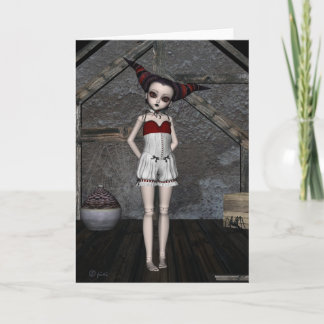 Cartão Goth Doll Tempest - Greeting Card
