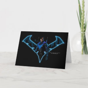 Cartão Gotham Knights Nightwing in Logo