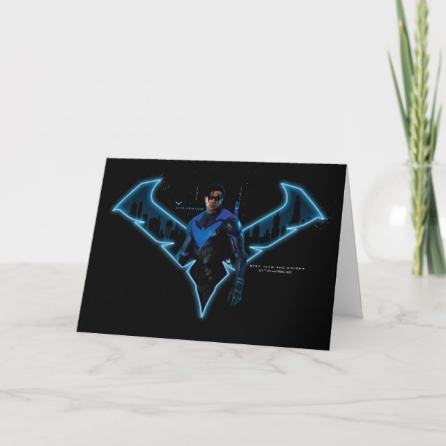 Cartão Gotham Knights Nightwing in Logo (Frente)