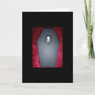 Cartão Gothic Coffin Card