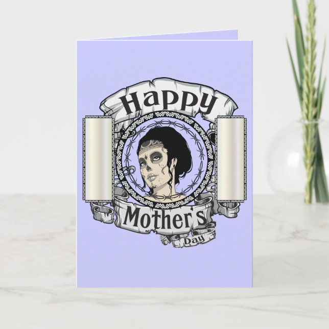 Cartão Gothic Mother's Day card (Frente)