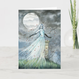 Cartão Gothic Paranormal Spirit Ghost Halloween Card
