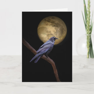 Cartão Gothic Raven Halloween Card