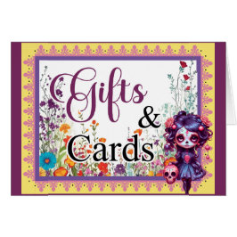 Cartão Gótica de Açúcar Gótico Gótico Bonito Presente em 