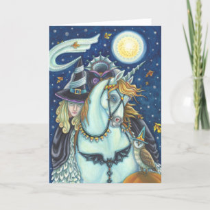 Cartão GÓTICO DE HORSEMÃ INOXIDÁVEL, Vazio UNICORN E O
