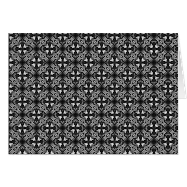cartão gótico de saudação cruzada (Frente Horizontal)