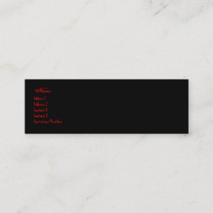 cartão gótico do buisiness