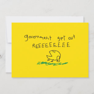 Cartão Governo fora REE SNEKRIGHT Bandeira Gadsden