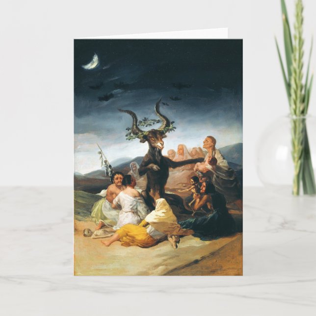Cartão Goya Witches Sabbath Greeting Card (Frente)