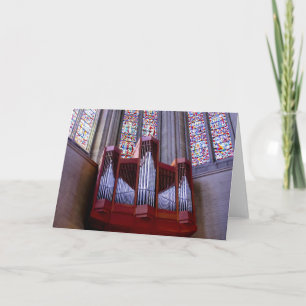 Cartão Grace Cathedral organ greeting card
