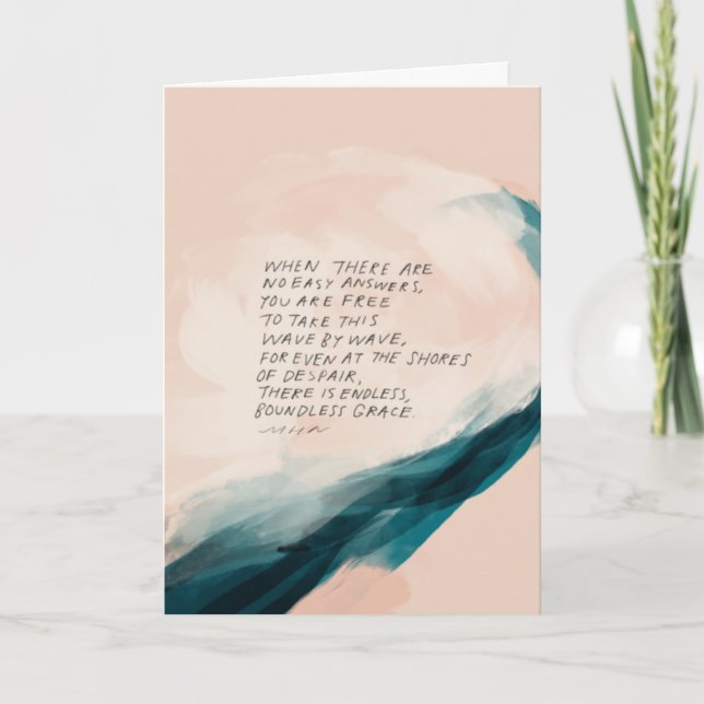 Cartão "Grace" Simpatia Personalizada por Perda (Frente)