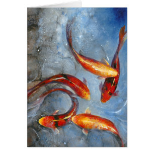 Cartão Graceful Koi
