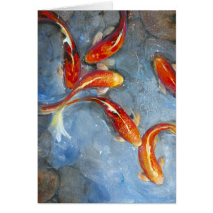 Cartão Graceful Koi II