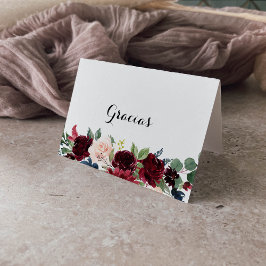 Cartão Gracias de Casamento Dobrado de Autumn