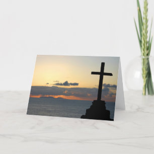Cartão Graciosa Island and Cross Greeting Card