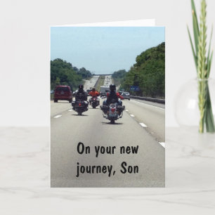 CARTÃO GRAD-ON YOUR NEW JOURNEY SON FROM SINGLE PARENT