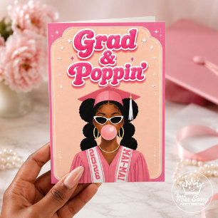 Cartão Grad & Poppin' Bubblegum Rosa Formatura