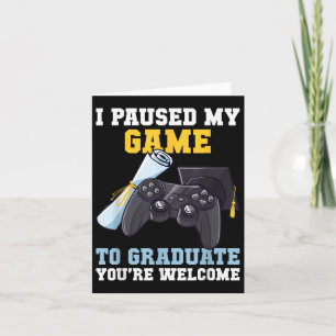 Cartão Graduação 2025 Eu Pausei Meu Formando De Jogo Engr