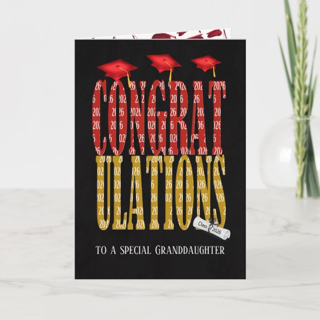 Cartão Graduação 2025 para neta (Frente)