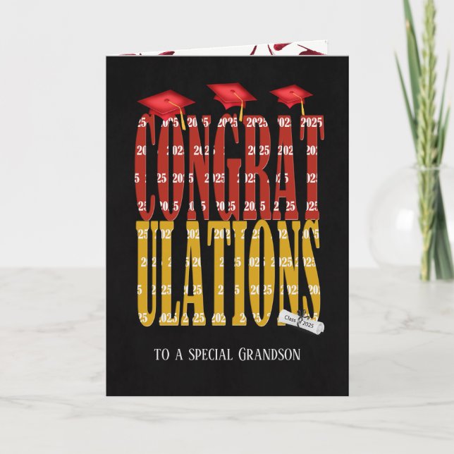 Cartão Graduação 2025 para neto (Frente)