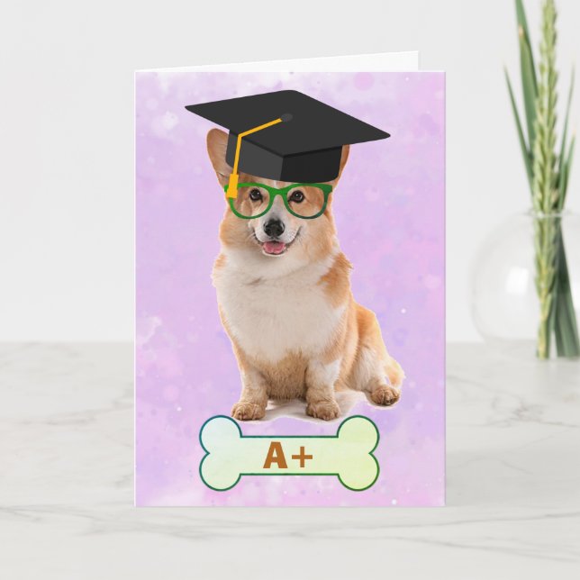 Cartão Graduação A+ Corgi (Frente)