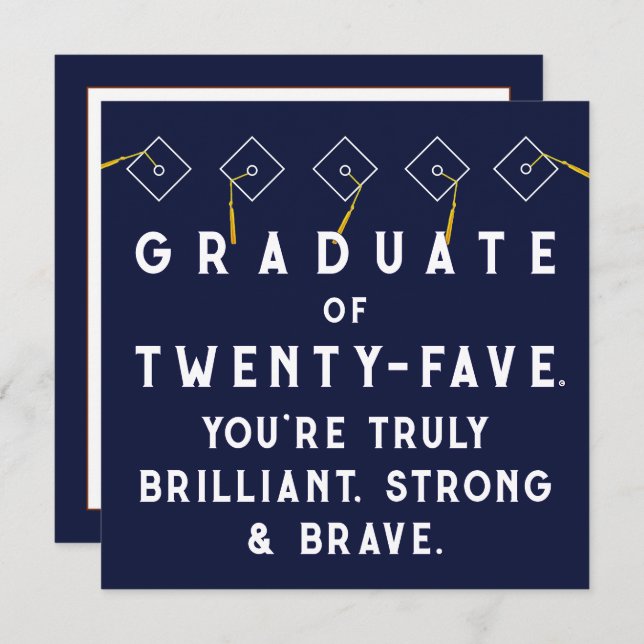 Cartão Graduação criativa 2025 (Frente/Verso)