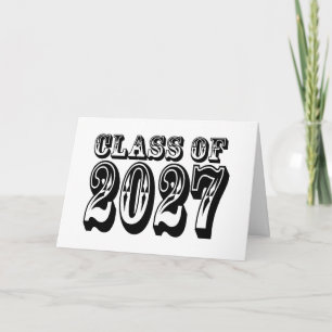 Cartão Graduação da Turma de 2027 Ocidental