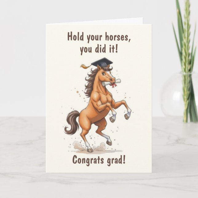 Cartão Graduação de Cavalo (Frente)