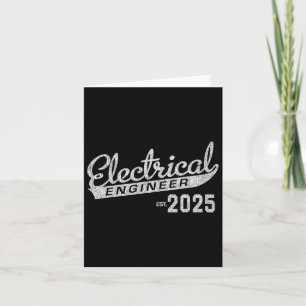 Cartão Graduação de Engenheiros Elétricos 2025