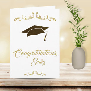 Cartão Graduação de Formandos para Parabéns Elegantes
