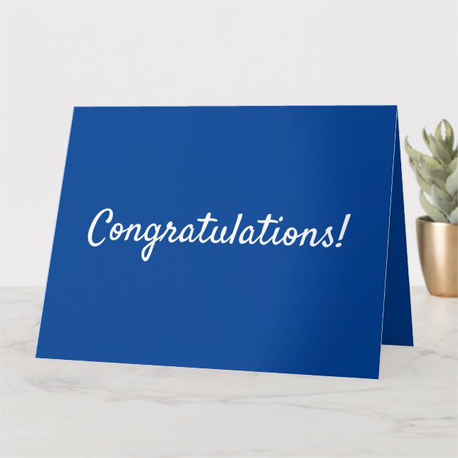 Cartão graduação de parabéns (Planta pequena)