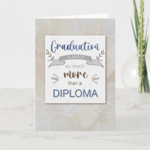 Cartão Graduação de parabéns é mais que diploma