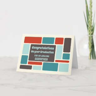 Cartão Graduação de Parabéns Retro Goddad