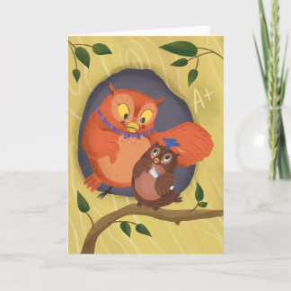 Cartão Graduação de Wise Owl