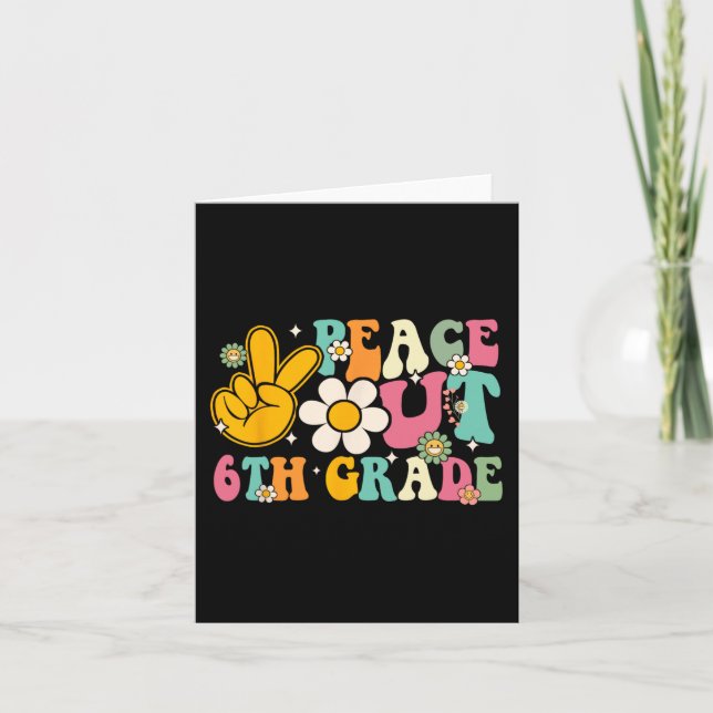 Cartão Graduação Do 6 No Dia Passado Da Cultura Escolar (Frente)